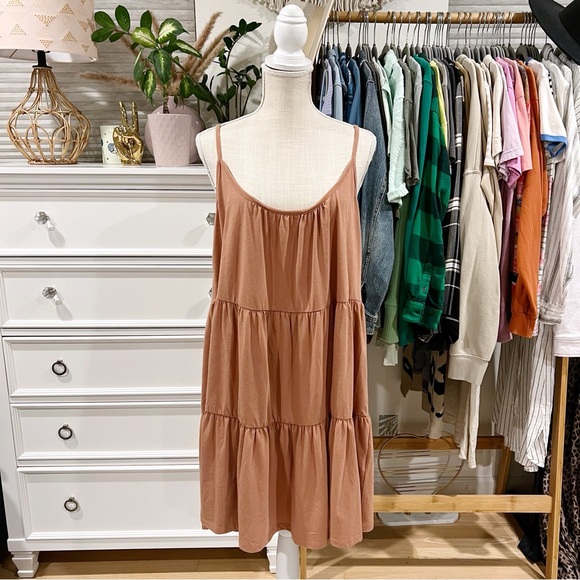 Z Supply Dresses & Skirts - Z Supply | Terracotta Tiered Babydoll Tank Top Dress size XL NWT